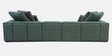 Portofino Chenille Fabric LHS Sectional Sofa in Pine Green Colour