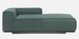 Portofino Chenille Fabric LHS Sectional Sofa in Pine Green Colour