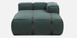 Portofino Chenille Fabric LHS Sectional Sofa in Pine Green Colour