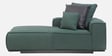 Portofino Chenille Fabric RHS Sectional Sofa in Pine Green Colour
