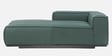 Portofino Chenille Fabric RHS Sectional Sofa in Pine Green Colour