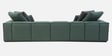 Portofino Chenille Fabric RHS Sectional Sofa in Pine Green Colour
