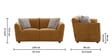 Portugal Fabric 2 Seater Sofa in Brown Colour Portugal Fabric 2 Seater Sofa in Brown Colour