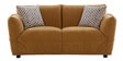 Portugal Fabric 2 Seater Sofa in Brown Colour Portugal Fabric 2 Seater Sofa in Brown Colour