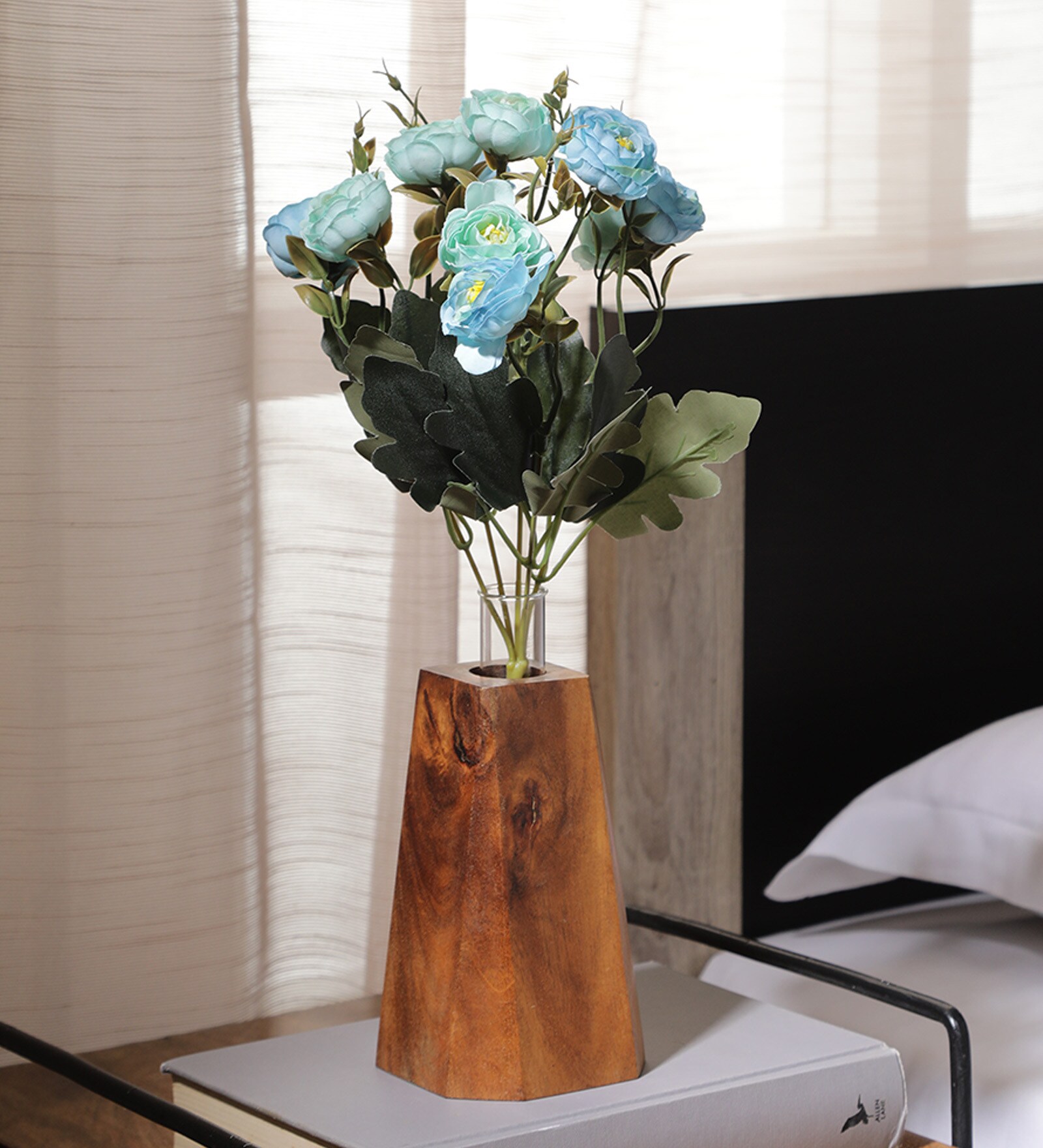 Blue Fabric Stunning Rose Artificial Flowers