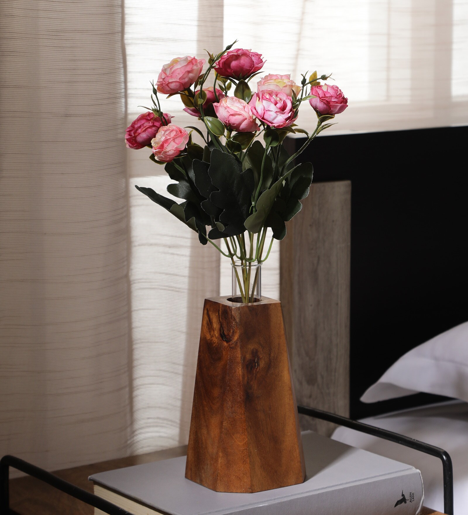 Pink Fabric Stunning Rose Flower Bunch Artificial Flowers