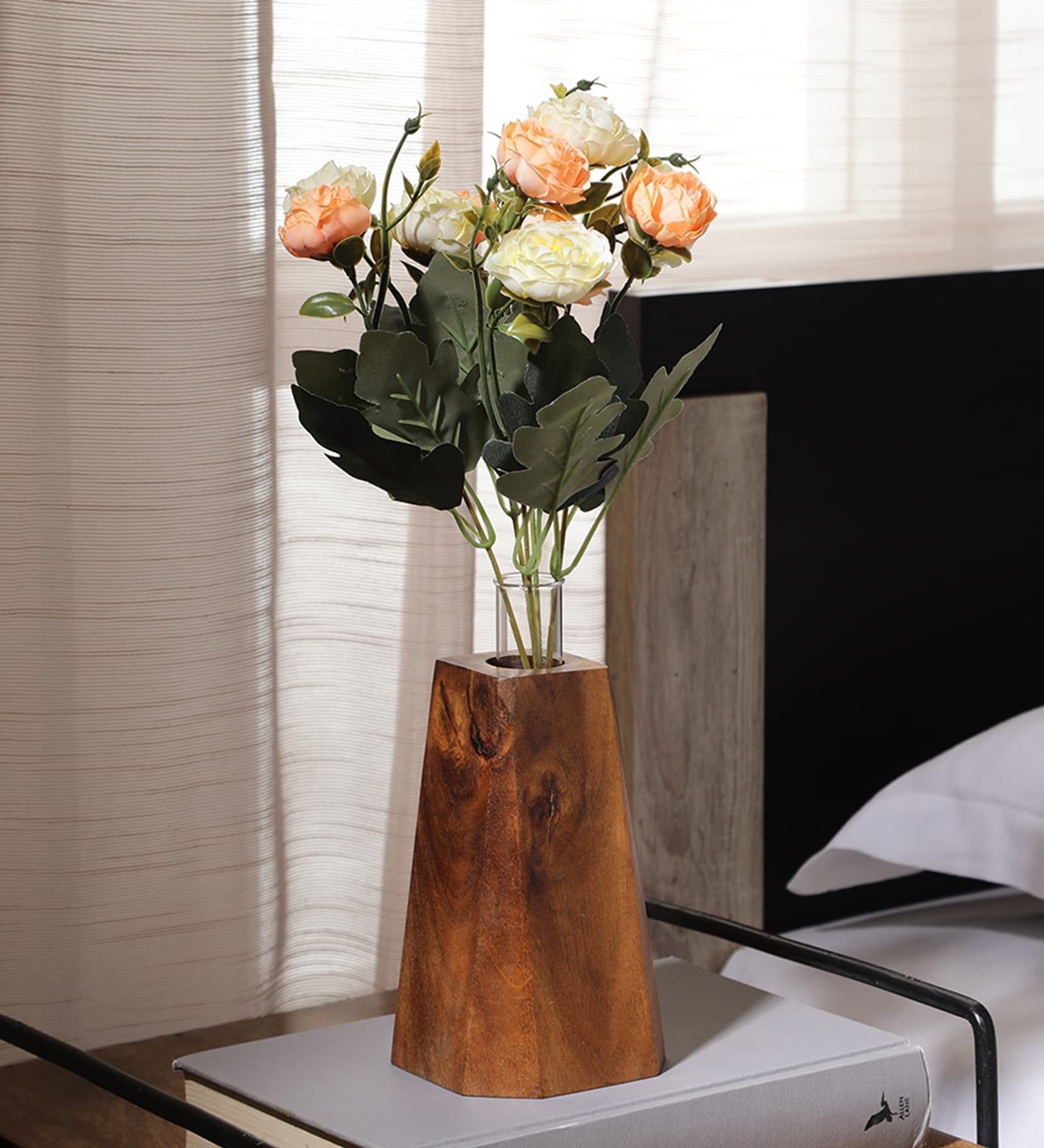 Peach Fabric Peach Stunning Rose Artificial Flowers