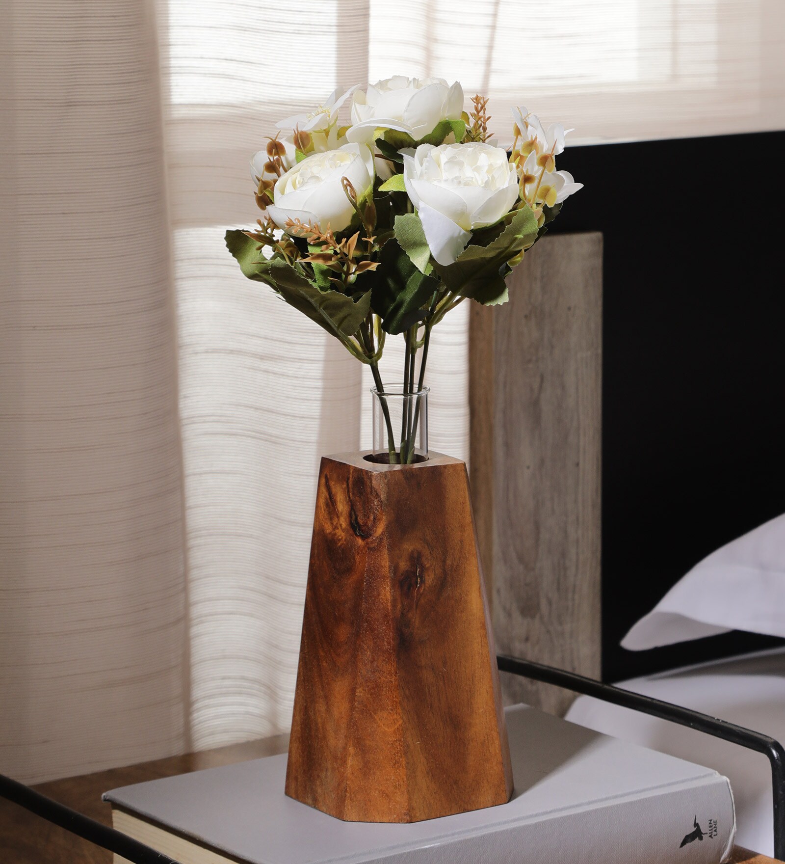 White Fabric Stunning Peony Artificial Flowers