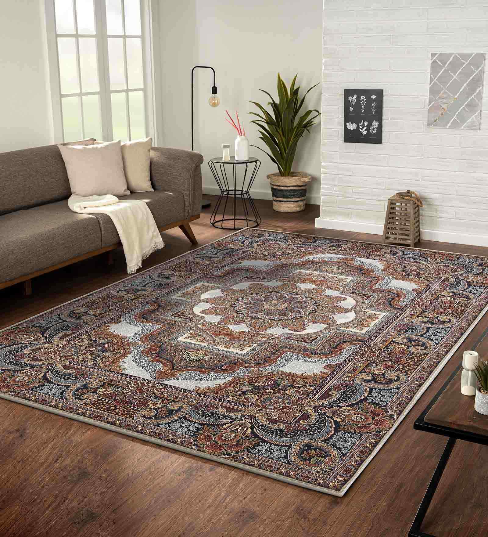 Polypropylene Persian Machine Made Carpet, 4 X 6 Feet, Multicolor