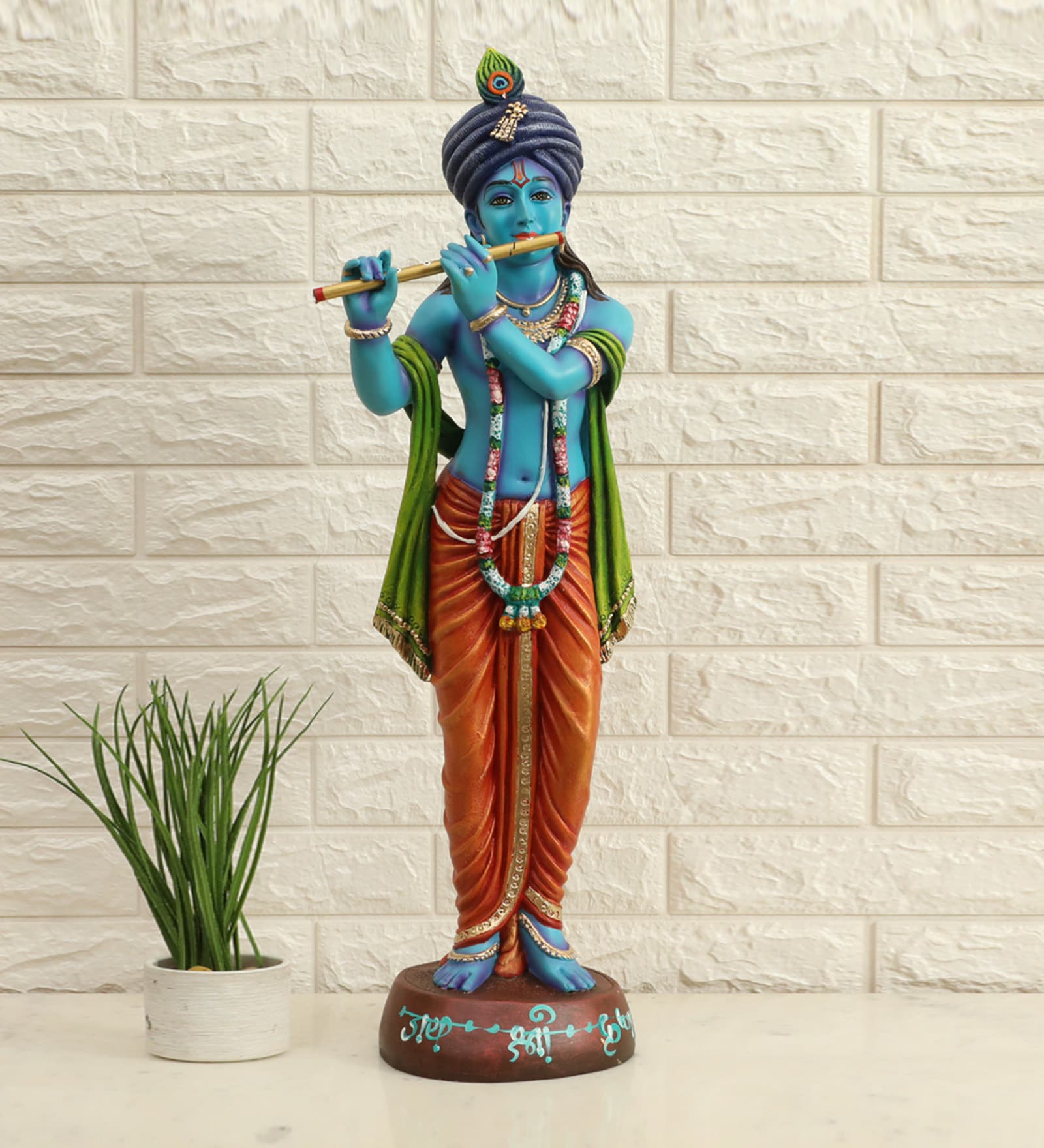 Polyresin Multinolour Lord Krishna