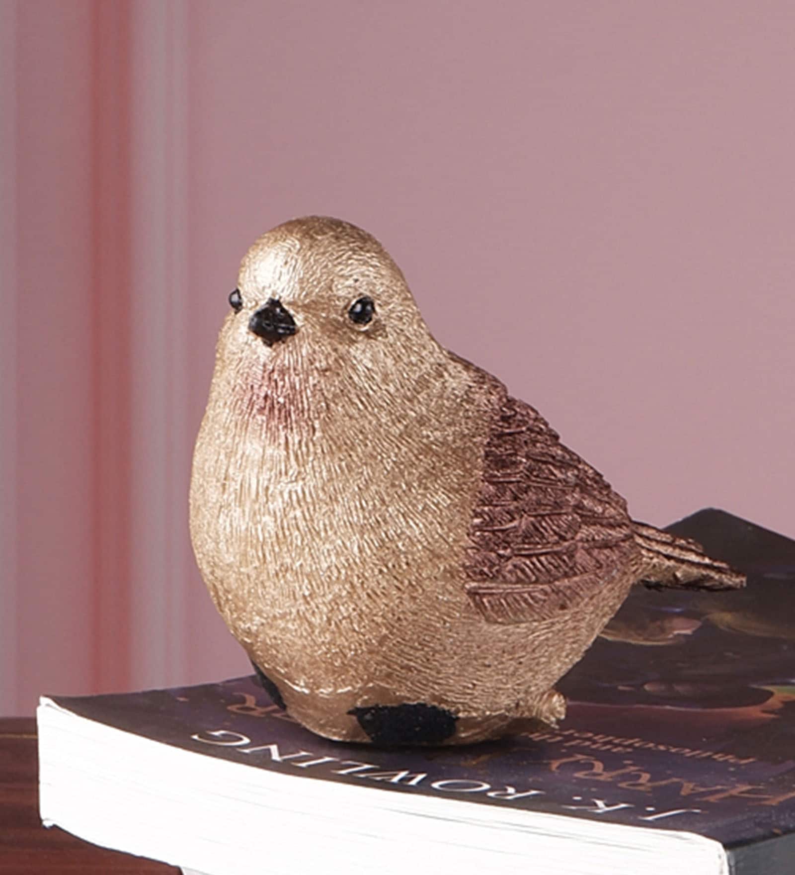 Buy Polyresin Premium Bird Gold Figurine at 29 OFF by The White Ink Decor Pepperfry