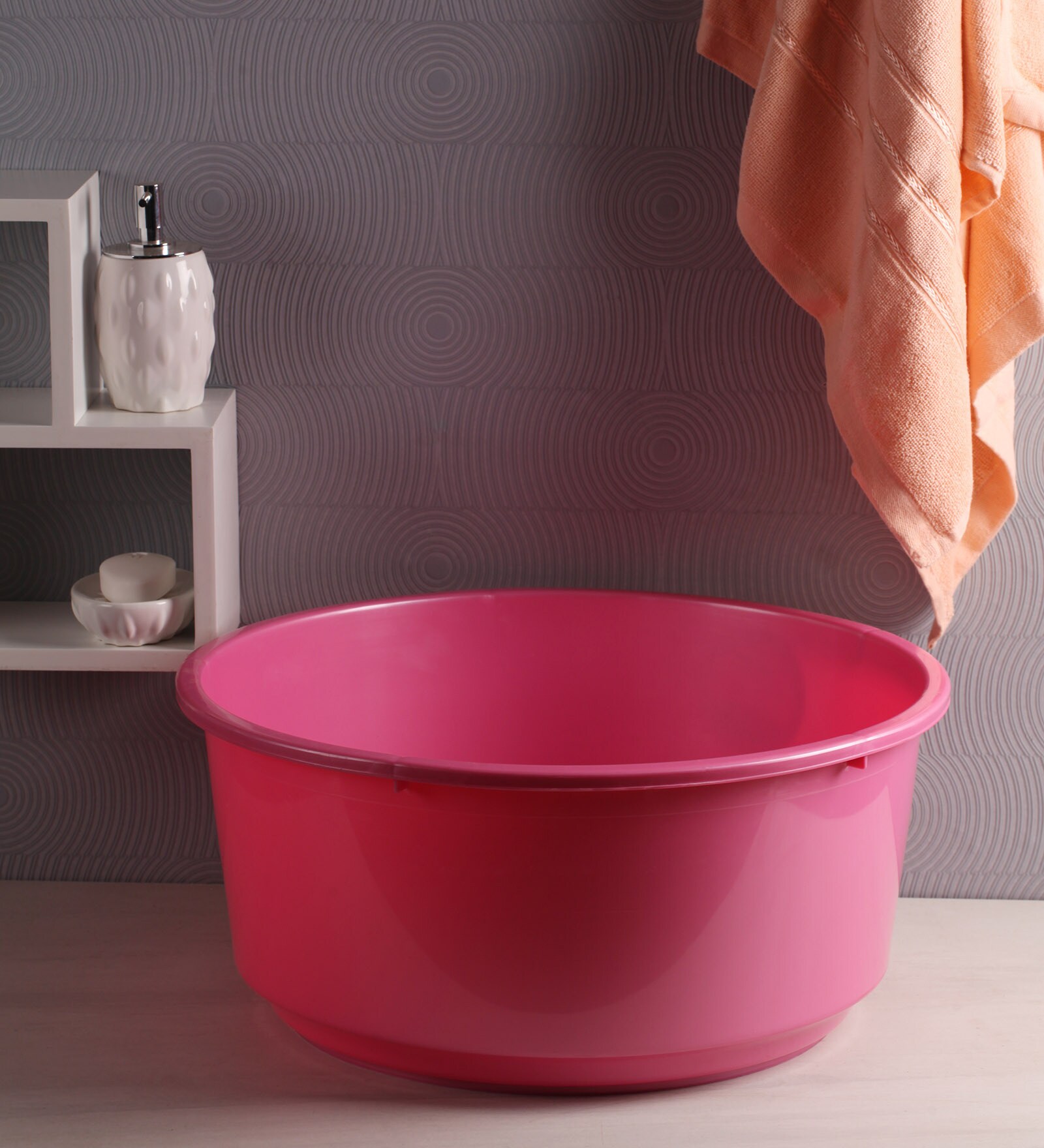 Buy Polyset Plastic 20 L Pink Tub Online Buckets & Tubs Buckets