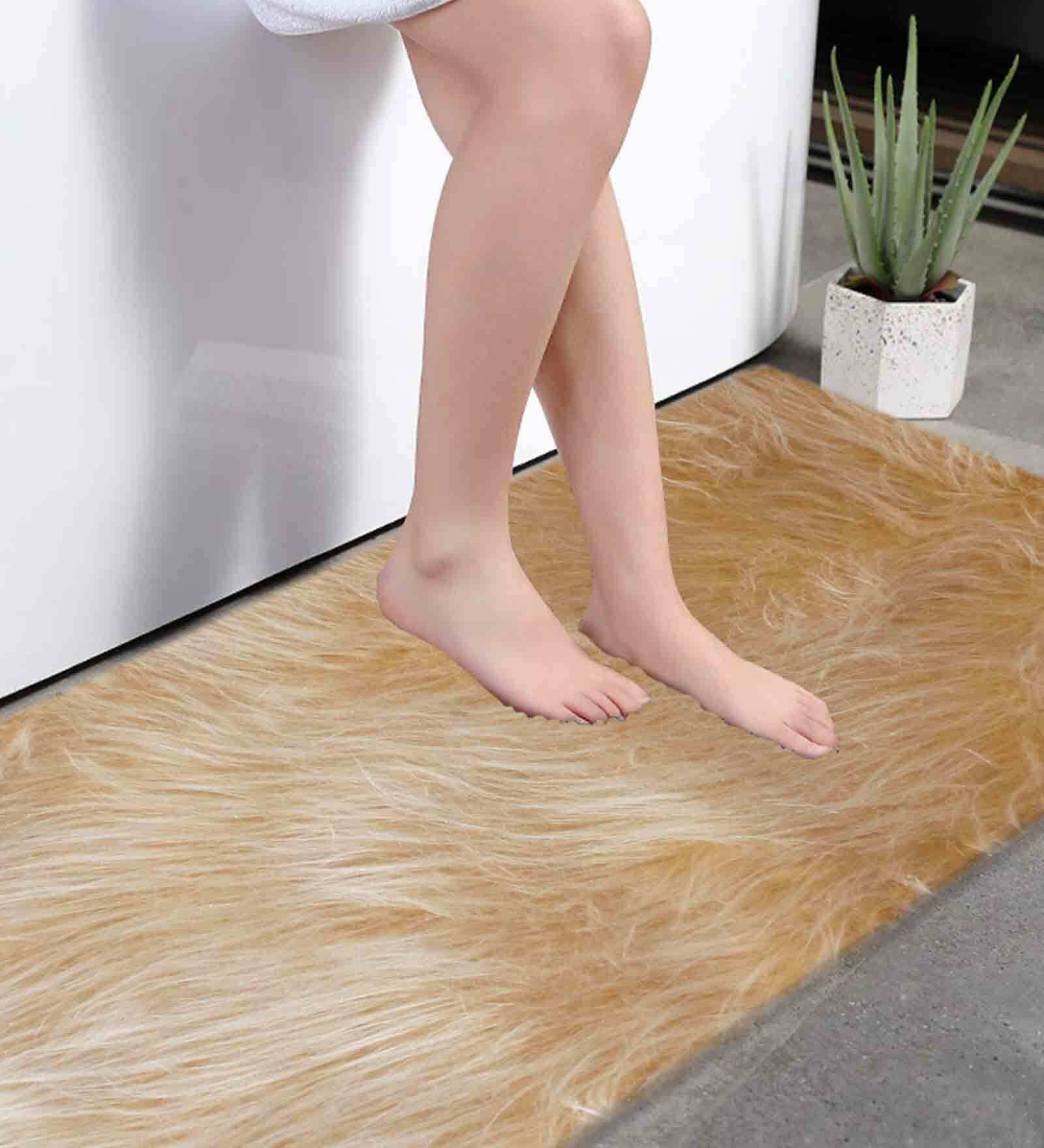 Buy Polyster 5 x 2 Feet Runner in Brown Color by Luxe Home ...
