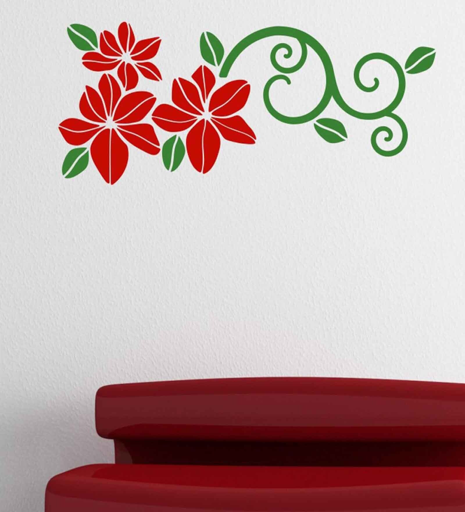 Polyvinyl Chloride Branch With 2 Birds Wall Sticker