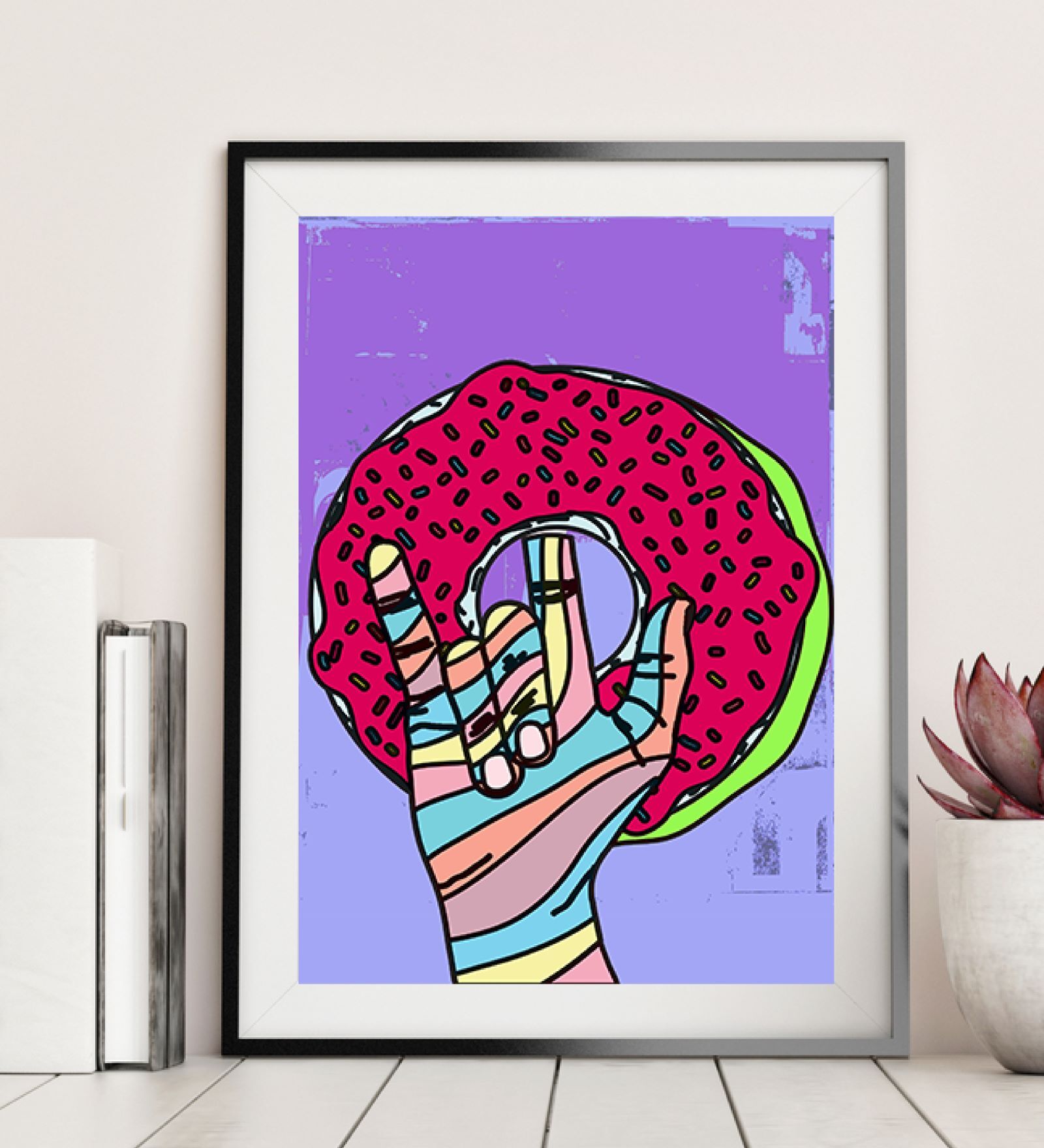 Pop Printed Aclyric Wall Art