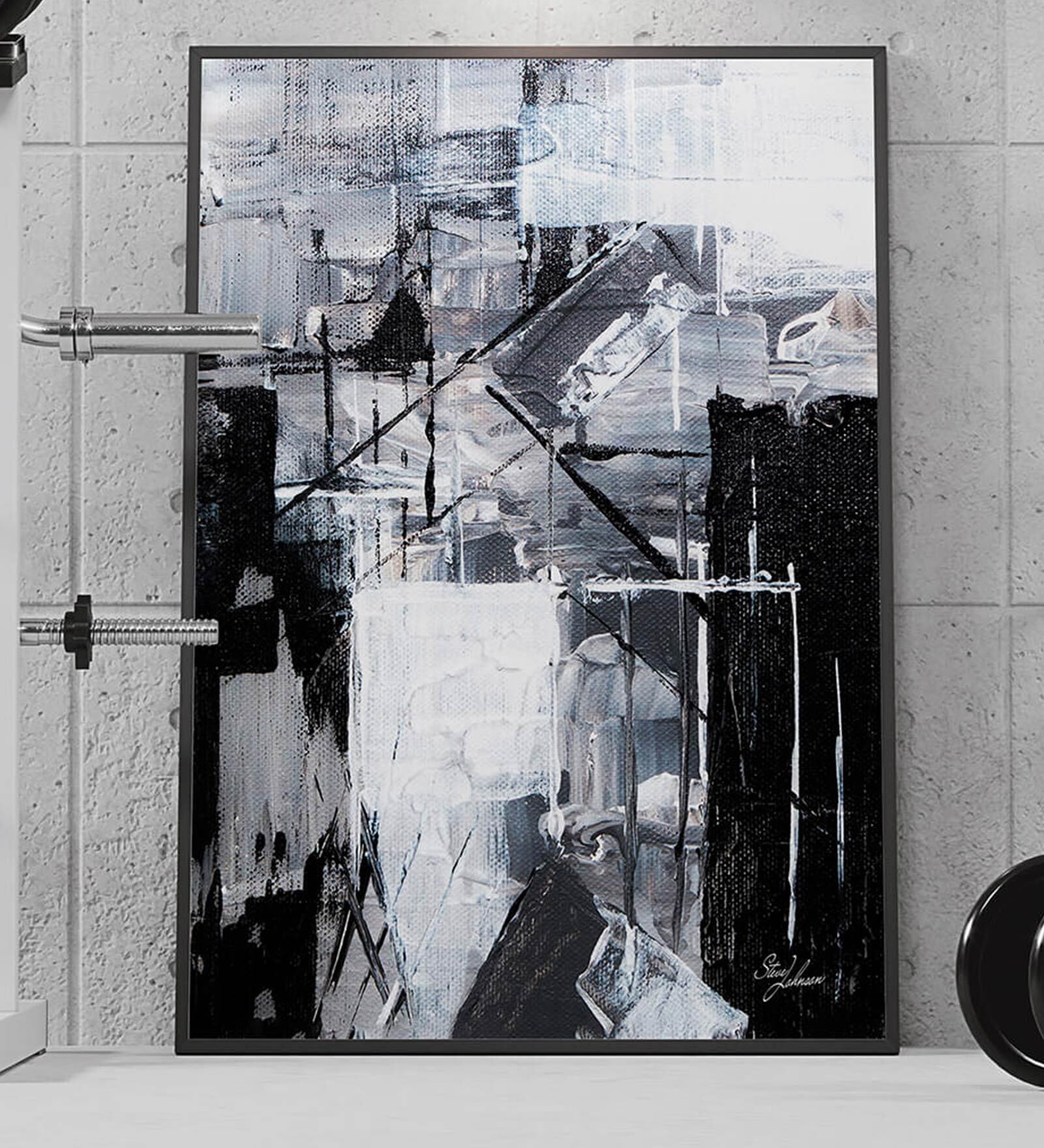 Geometricity Framed Painting