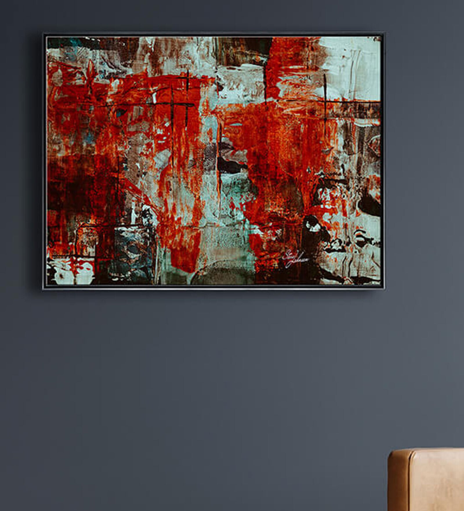 Buy Rustic Red Framed Painting By Empyrean Arts at 36% OFF by Empyrean ...