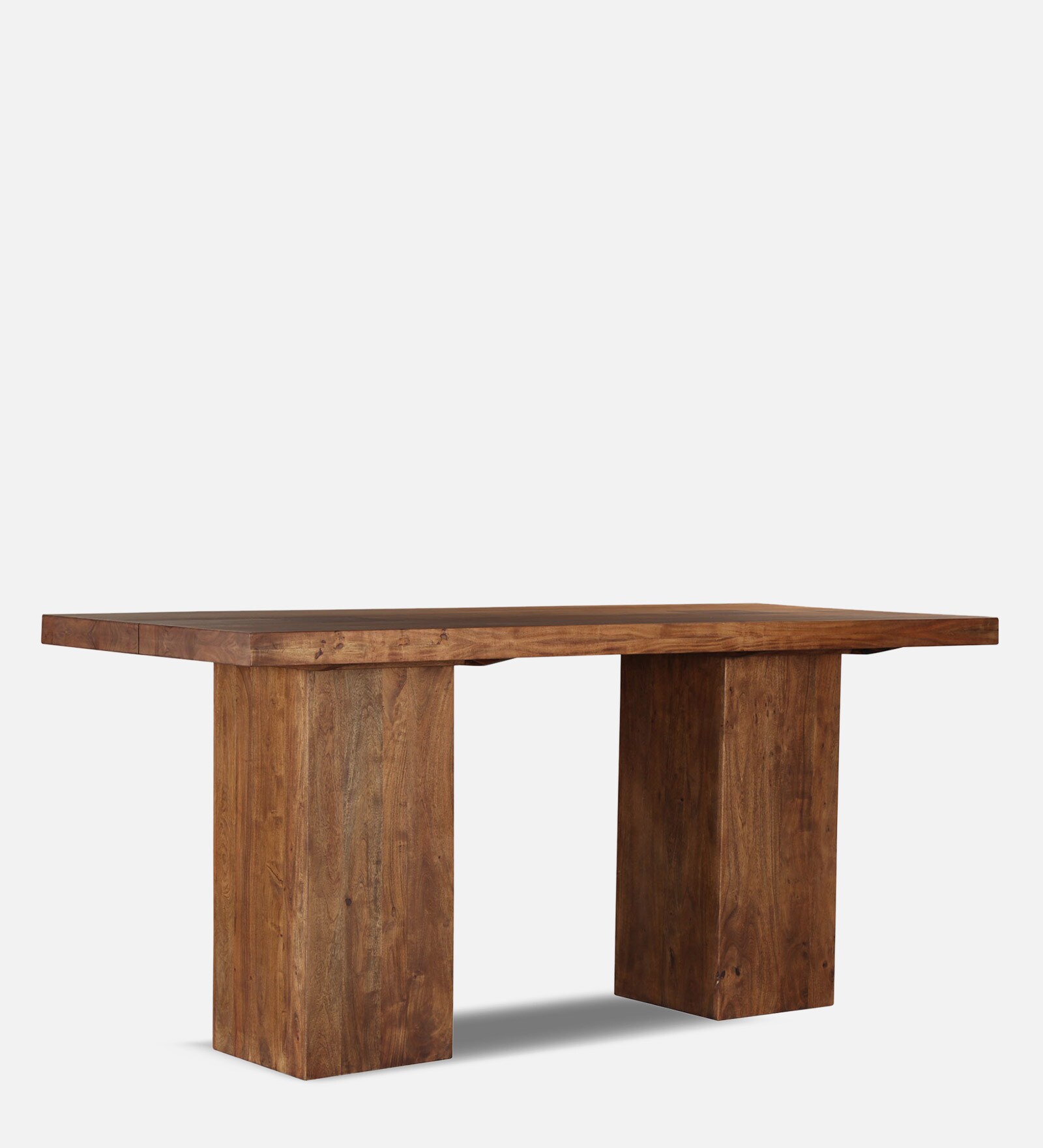 Buy Portland Solid Wood 8 Seater High Dining Table In Premium Acacia