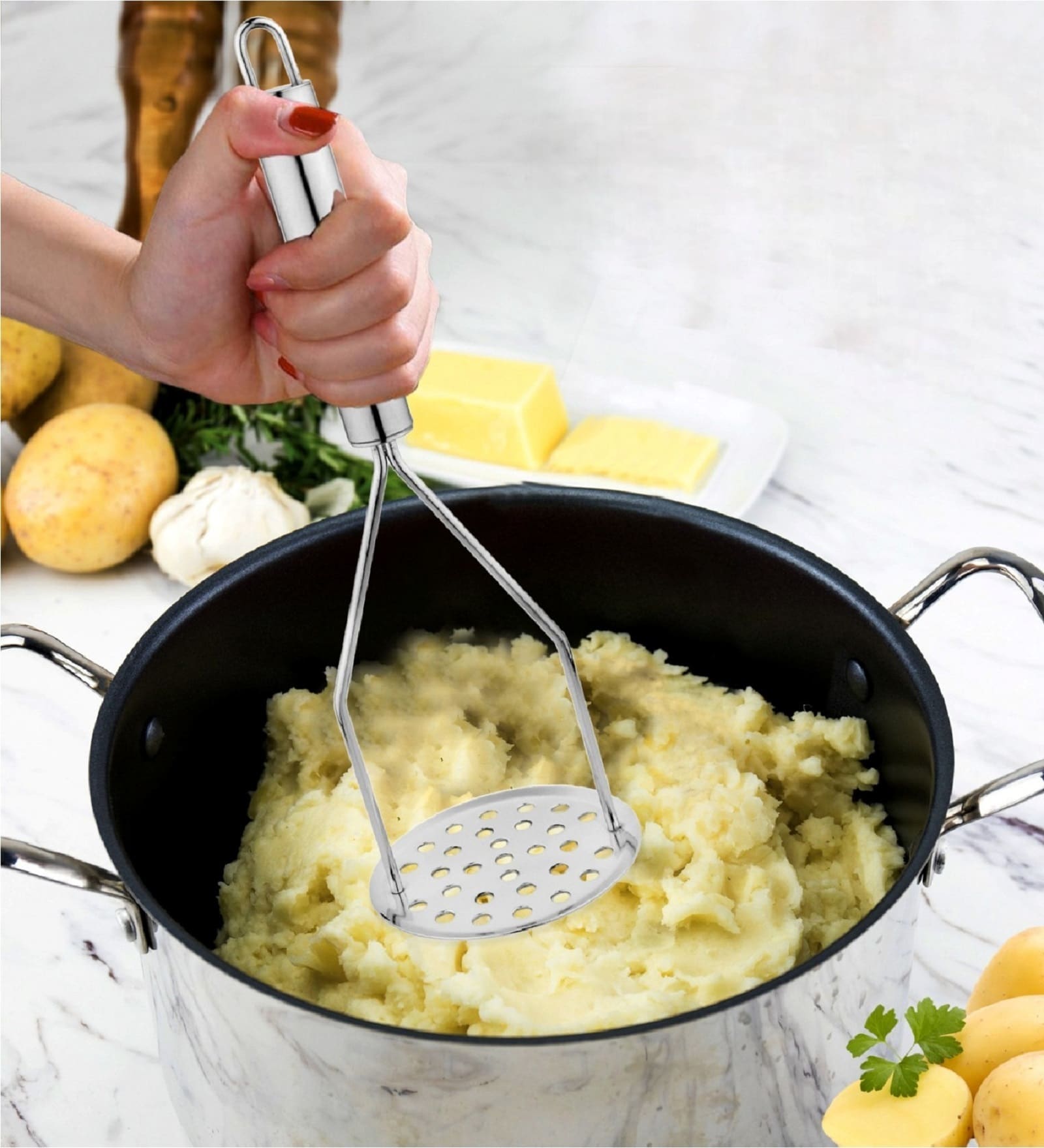 Vina Stainless Steel Potato Masher