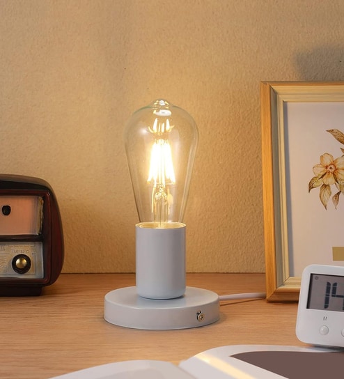 Polished Metal Desktop Lamp Base