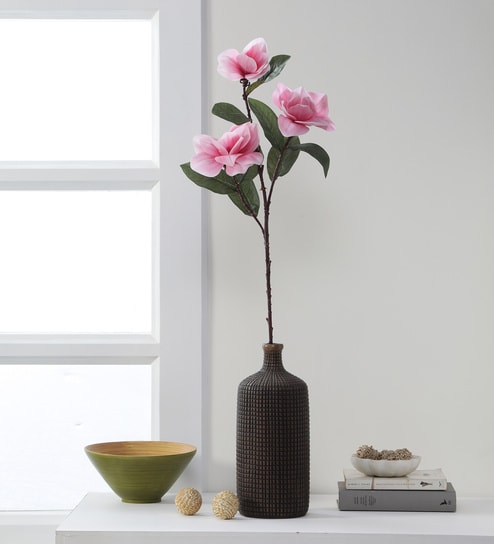 Pink Fabric Glorious Magnolia Artificial Flowers