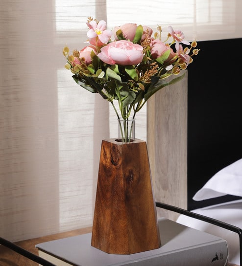 Pink Fabric Stunning Peony Bunch Artificial Flowers