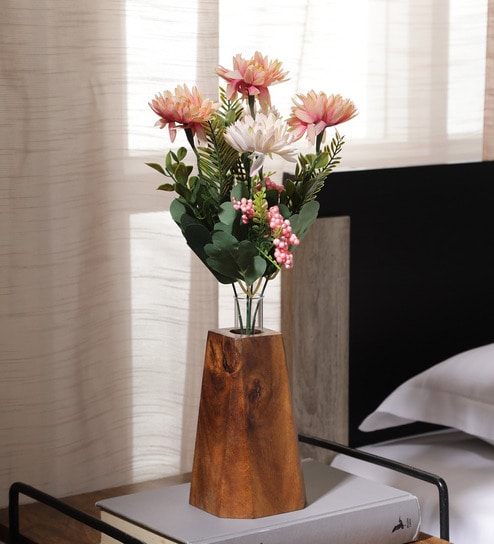 Pink Fabric Gerbera Bunch Artificial Flowers