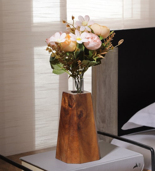 Peach Fabric Peach Stunning Peony Artificial Flowers