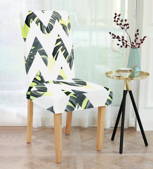 Polyester Printed 19x15 Chair Cover (Set of 1) by Cortina