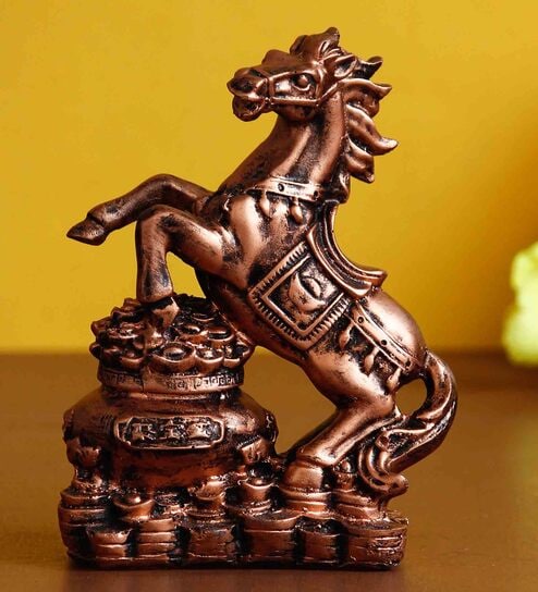 Polyresin Antique Horse Wall Art By eCraftindia