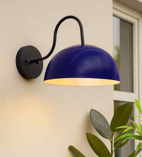 Porco Blue Metal Wall Sconces