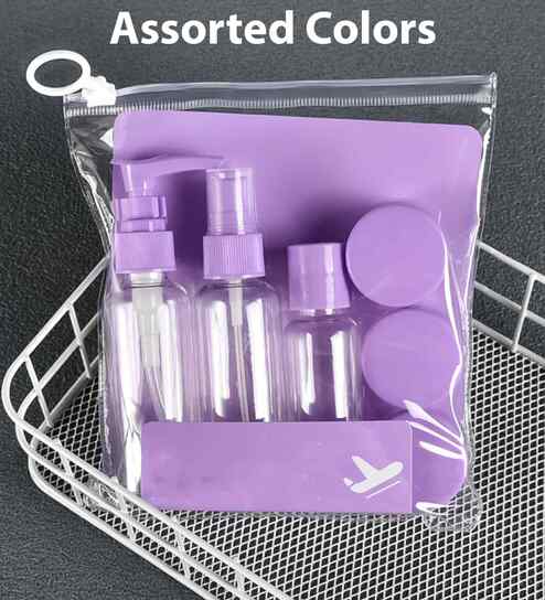 Assorted Portable Bottle Refillable Set of 5