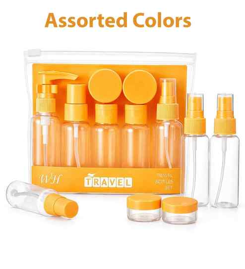 Assorted Portable Bottle Refillable Set of 7