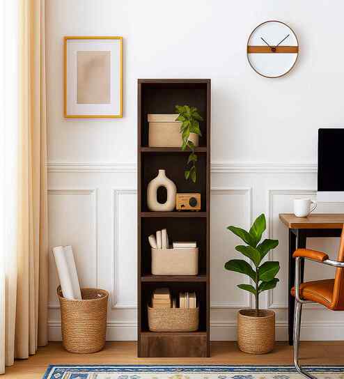Portland Bookshelf In Dusky Basalt Finish