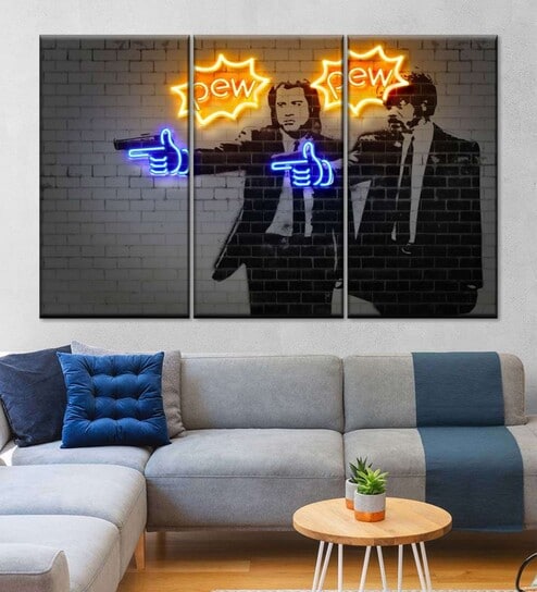 Pew Pew Wall Art Panels ( Set Of 3)