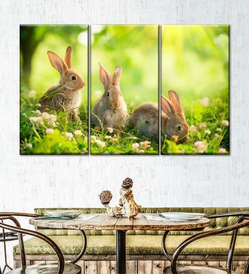 Green Brown Rabbits
