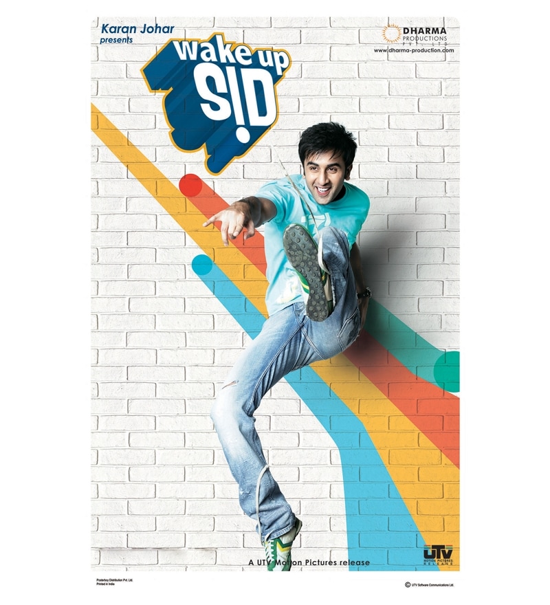 Buy Poster Boy Wake Up Sid Ranbir Blue Poster Online Bollywood