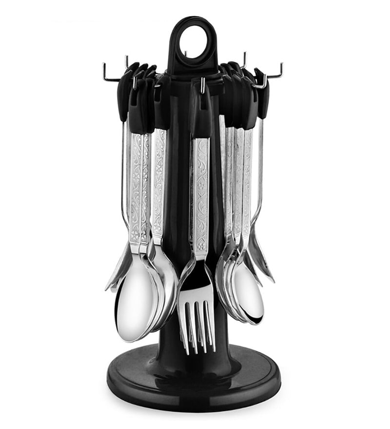 Black Cutlery Set Tesco Online shopping for steak cutlery sets from a