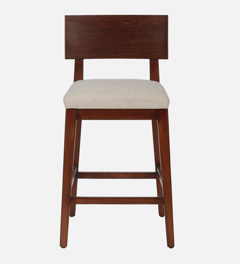 Buy Poise Solid Wood Bar Table Set in Walnut Veneer Finish with 2 Chair