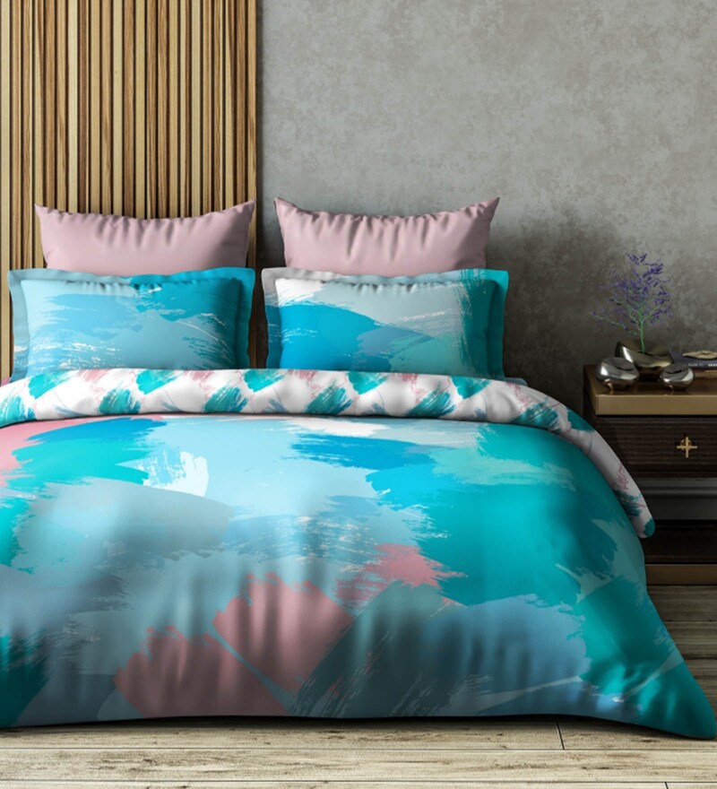 Buy Poly Cotton 180TC Double Bedsheet With 2 Pillow Covers by Ddecor