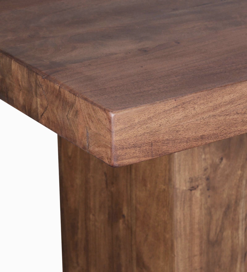 Buy Portland Solid Wood 6 Seater Dining Table In Premium Acacia Finish