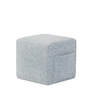 Pocket Fabric Pouffe In Gentle Blue Colour