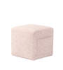 Pocket Fabric Pouffe In Gentle Pink Colour