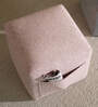 Pocket Fabric Pouffe In Gentle Pink Colour