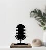 Podcast Microphone Black Mango Wood & Iron Showpiece