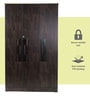 Poena 3 Door Wardrobe in Wenge Finish with Lock