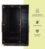 Poena 3 Door Wardrobe in Wenge Finish with Lock