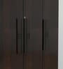 Poena 3 Door Wardrobe in Wenge Finish with Lock