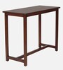 Poise Solid Wood Bar Table Set in Walnut Veneer Finish with 2 Chair