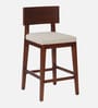 Poise Solid Wood Bar Table Set in Walnut Veneer Finish with 2 Chair